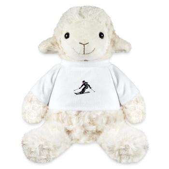 Ski Fahren Skiing Frau Symbol - MiniFeet® Schaf Annika - Weiß - Vorne