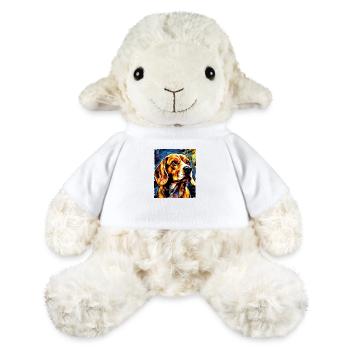 Portrait de chien Beagle - Mouton en peluche Annika MiniFeet® - blanc - Devant