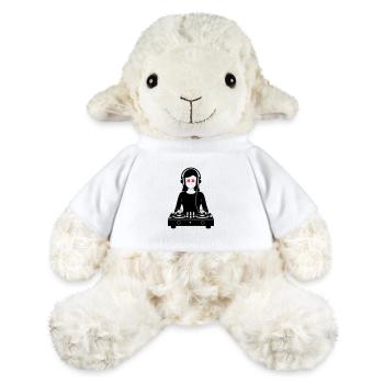DJ Turntables Party Woman - MiniFeet® Sheep Annika - white - Front