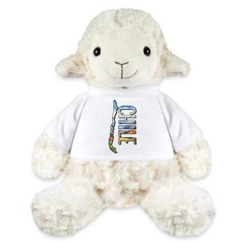 Carte à l’aquarelle du Chili - Mouton en peluche Annika MiniFeet® - blanc - Devant