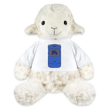 Portable de téléphone à clapet rétro - Mouton en peluche Annika MiniFeet® - blanc - Devant