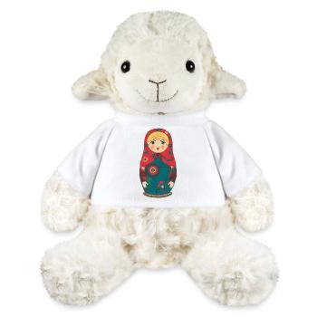 Folk Art Russian Doll - MiniFeet® Sheep Annika - white - Front