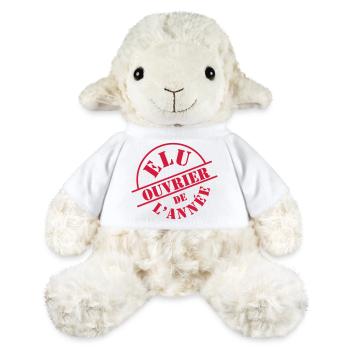 Ouvrier - Mouton en peluche Annika MiniFeet® - blanc - Devant