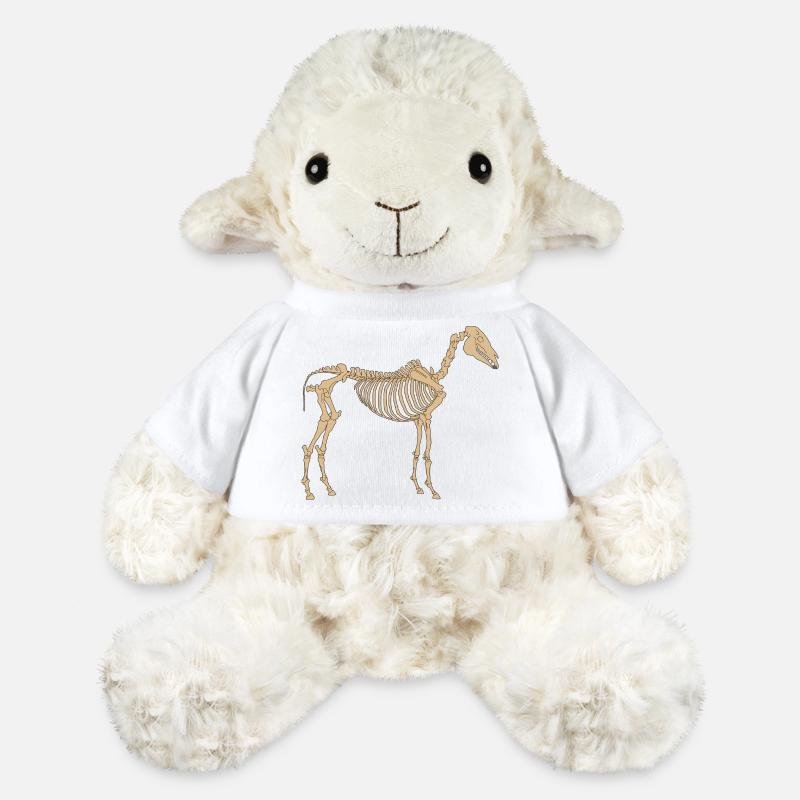 Paleolithic Skeleton Horse - MiniFeet® Sheep Annika - white