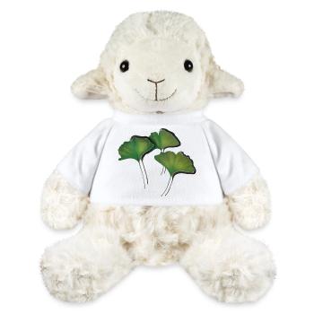 Ginko Feuilles/Ginkgo leaf - Mouton en peluche Annika MiniFeet® - blanc - Devant