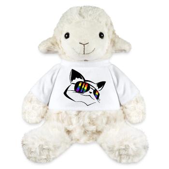 Pride Chat LGBT - Mouton en peluche Annika MiniFeet® - blanc - Devant