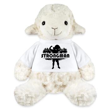 strongman nature strong man stone symbol power - MiniFeet® Sheep Annika - white - Front
