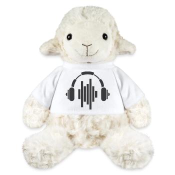 Kopfhörer Symbol Logo icon beats Musik Sound dnb - MiniFeet® Schaf Annika - Weiß - Vorne