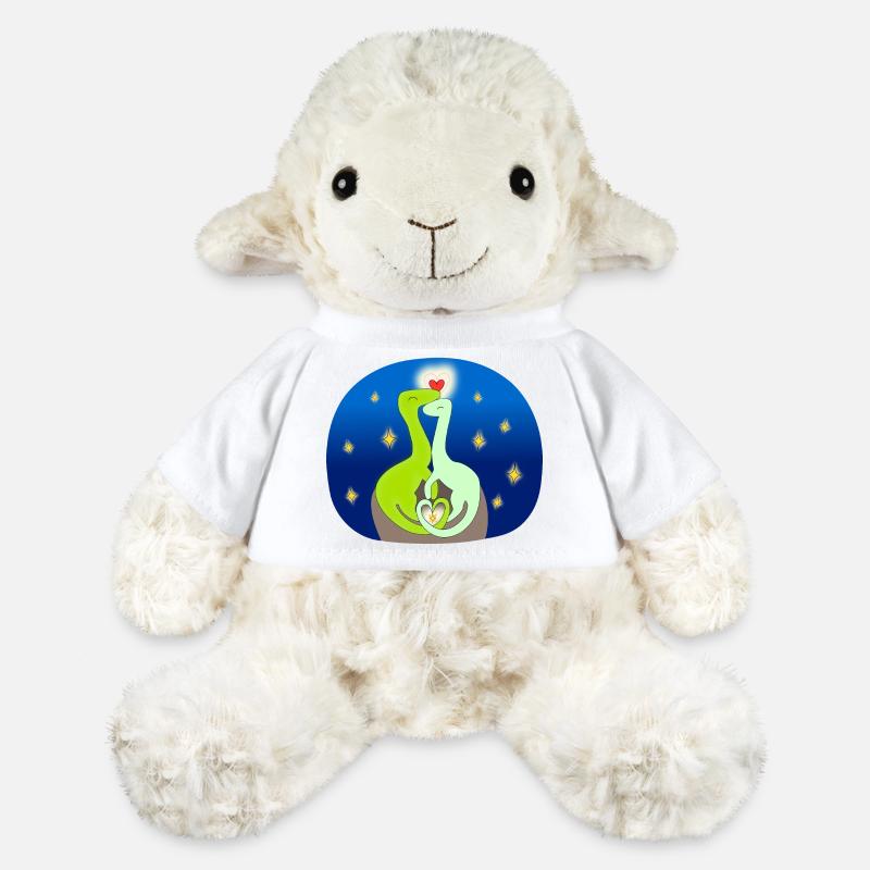 Compsognate en amour - Mouton en peluche Annika MiniFeet® - blanc