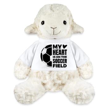 Mein Herz ist auf dem Fußballplatz - MiniFeet® Schaf Annika - Weiß - Vorne