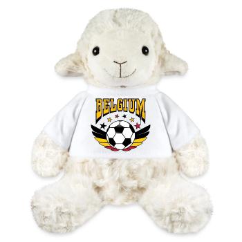Belgium Football Retro College Look Style - MiniFeet® Sheep Annika - white - Front