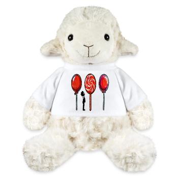 Psychedelische Lollis Trio - MiniFeet® Schaf Annika - Weiß - Vorne