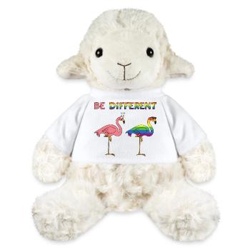 être différent - Mouton en peluche Annika MiniFeet® - blanc - Devant