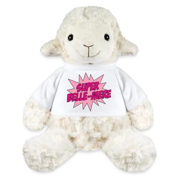 Super Belle-Mère / Fête des Mères - Mouton en peluche Annika MiniFeet® - blanc - Devant