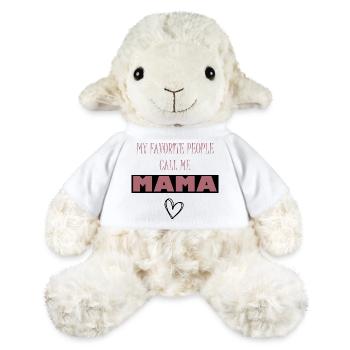 Message of love for mom - MiniFeet® Sheep Annika - white - Front