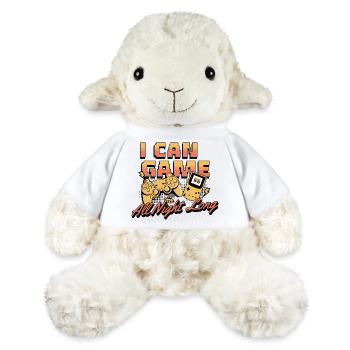 Je peux jouer toute la nuit manette Retro Gamer - Mouton en peluche Annika MiniFeet® - blanc - Devant