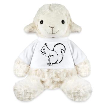 Eichhörnchen - MiniFeet® Schaf Annika - Weiß - Vorne