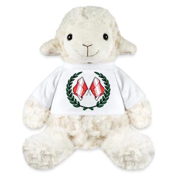 Alsace Laurel Wreath - MiniFeet® Sheep Annika - white - Front