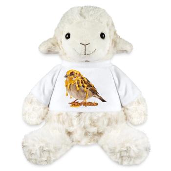 Cheese Spätzle Spatz Drôle de dicton souabe pour - Mouton en peluche Annika MiniFeet® - blanc - Devant