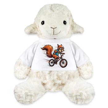Fast Squirrel on BMX Bike - MiniFeet® Sheep Annika - white - Front