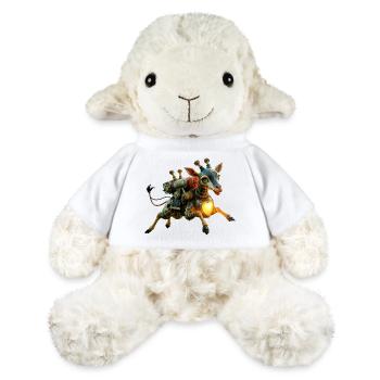 Steampunk Giraffe Illuminated Heart - MiniFeet® Sheep Annika - white - Front