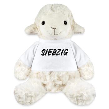 70 - Siebzig - 70. Geburtstag - MiniFeet® Schaf Annika - Weiß - Vorne