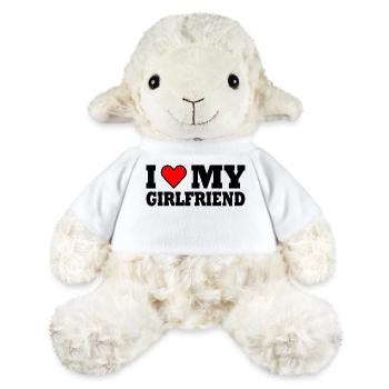 I love my girlfriend - Mouton en peluche Annika MiniFeet® - blanc - Devant