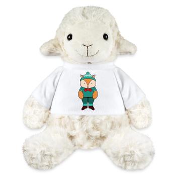 Niedlicher grüner Fuchs - MiniFeet® Schaf Annika - Weiß - Vorne