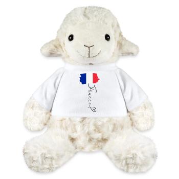 Flag France Regional Pride National Identity - MiniFeet® Sheep Annika - white - Front