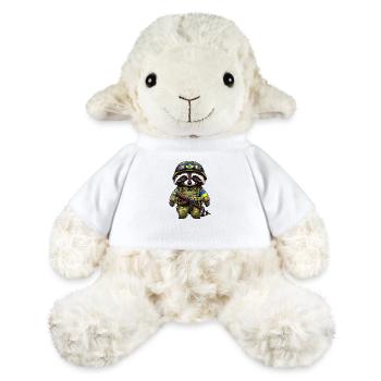 Cute raccoon in uniform - MiniFeet® Sheep Annika - white - Front