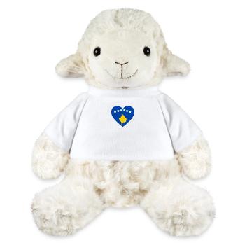Love Liebe geschenk Kosovo balkan kosovar - MiniFeet® Schaf Annika - Weiß - Vorne