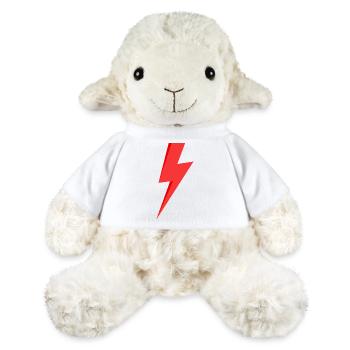 Eclair rouge - Mouton en peluche Annika MiniFeet® - blanc - Devant