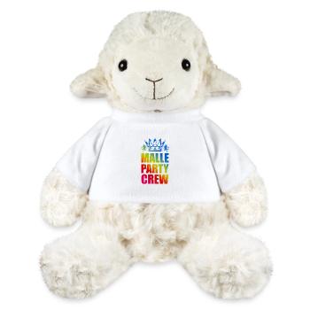 Malle Party Crew Spruch - MiniFeet® Schaf Annika - Weiß - Vorne