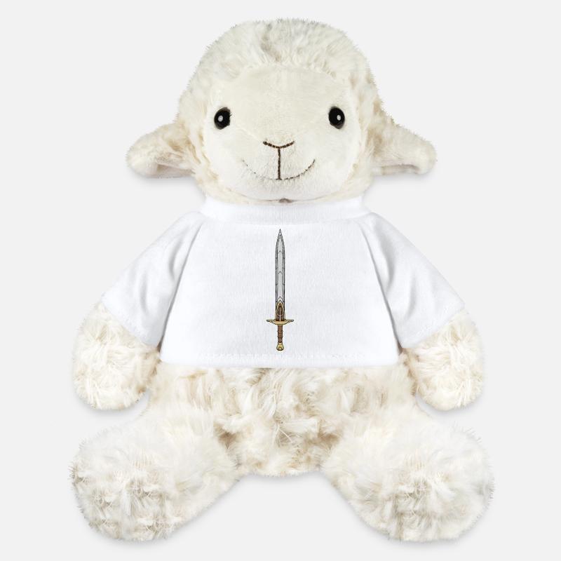 Épée de gladiateur - Mouton en peluche Annika MiniFeet® - blanc