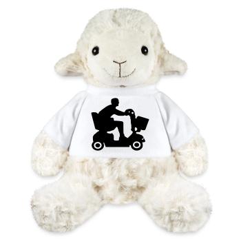 Image de personnes handicapées en scooter de mobilité # - Mouton en peluche Annika MiniFeet® - blanc - Devant