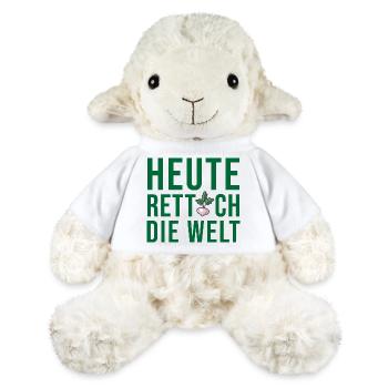 Vegan Vegetarier Sprüche Veganer Lustiger Spruch - MiniFeet® Schaf Annika - Weiß - Vorne