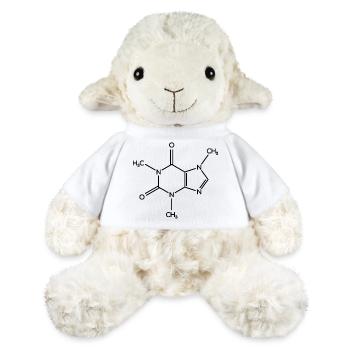 Caffeine Molecule - Structural Formula - MiniFeet® Sheep Annika - white - Front