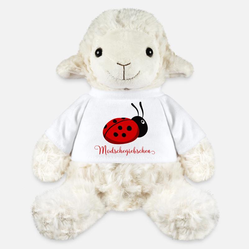 Modschegiebchen Ladybug Saxon Gift Idea - MiniFeet® Sheep Annika - white