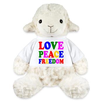 Love peace freedom - Mouton en peluche Annika MiniFeet® - blanc - Devant