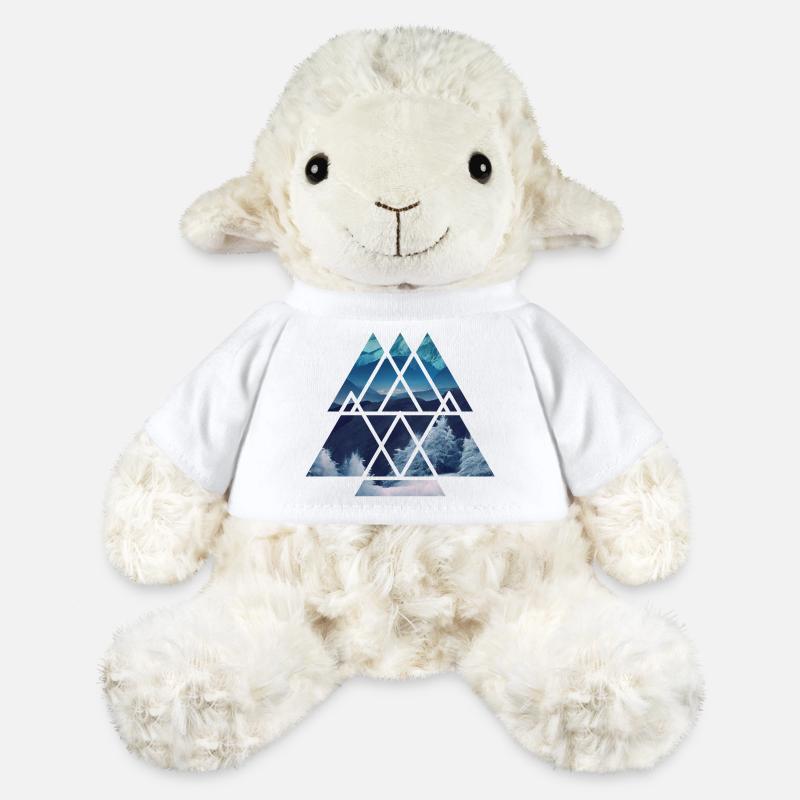 Azure Mountain Geometrie - MiniFeet® Schaf Annika - Weiß