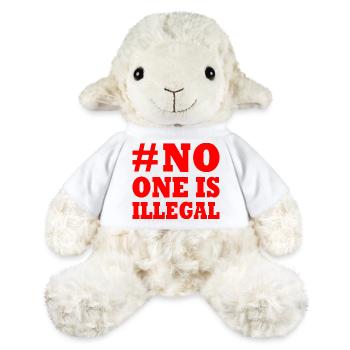 No one is illegal - Mouton en peluche Annika MiniFeet® - blanc - Devant
