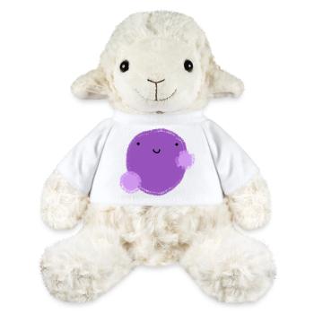 Figui (boule violette) - Mouton en peluche Annika MiniFeet® - blanc - Devant