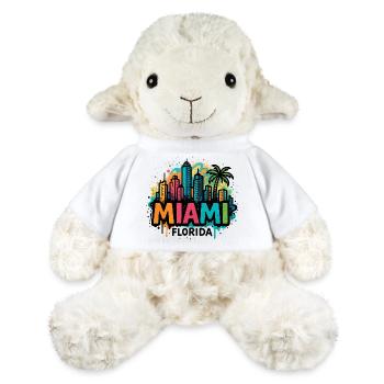 Miami Skyline Graffiti - MiniFeet® Sheep Annika - white - Front