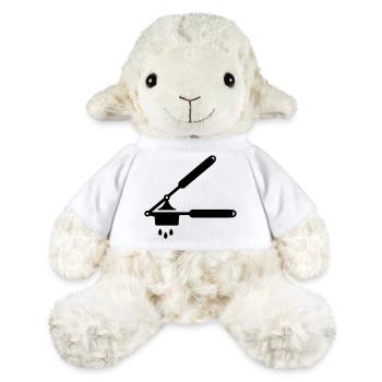 Presse-ail ou presse à spaetzle - Mouton en peluche Annika MiniFeet® - blanc - Devant