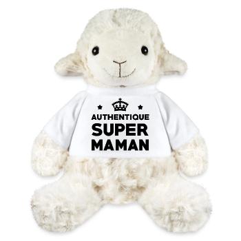 Authentic Super Mom - Mother's Day - MiniFeet® Sheep Annika - white - Front