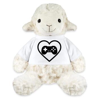 Heart Retrogaming – Vintage-Controller-Design - MiniFeet® Schaf Annika - Weiß - Vorne