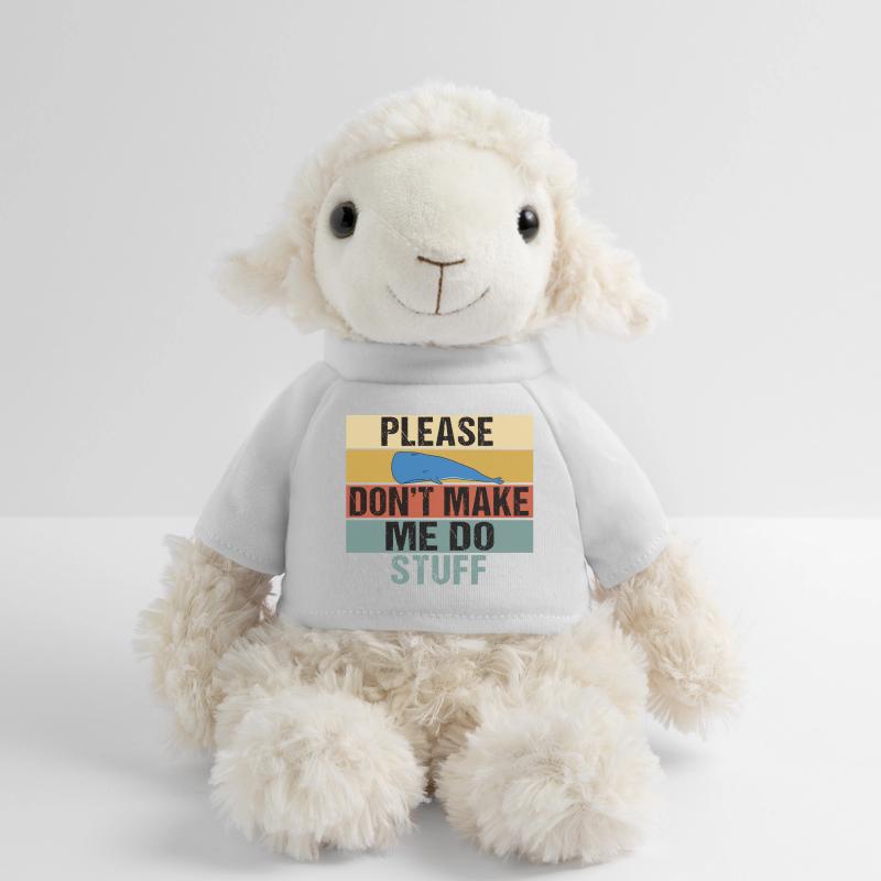 Funny Lazy Whale Please Don't Make Me Do Stuff Art MiniFeet® Sheep Annika