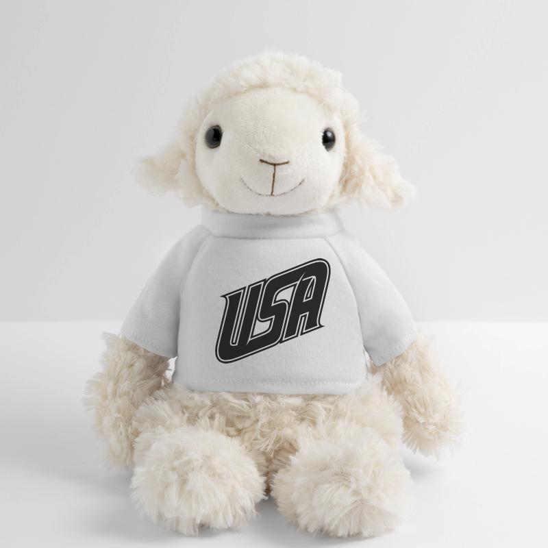 Logo USA - variable de couleur Mouton en peluche Annika MiniFeet®