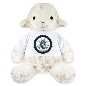 Motorrad Biker Herz Motor Skull Herzschlag Rocker - MiniFeet® Schaf Annika - Weiß - Vorne