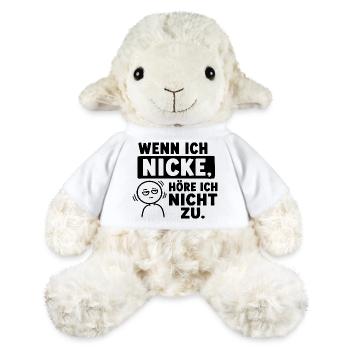  Wenn Ich Nicke Höre Ich Nicht Zu Lustiger Spruch - MiniFeet® Schaf Annika - Weiß - Vorne